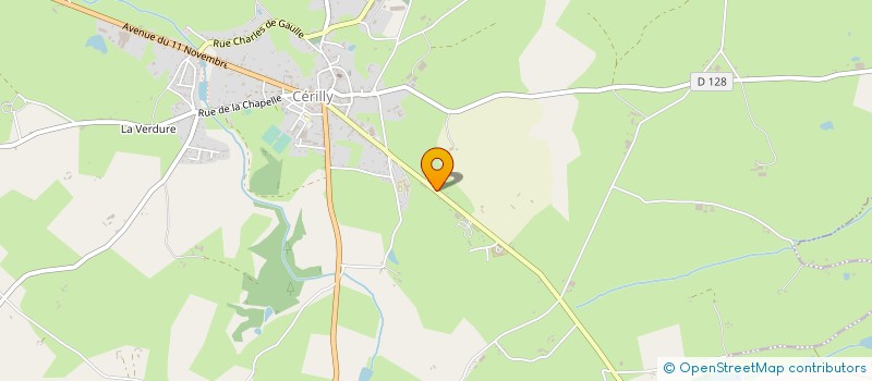 localisation de l'entreprise VIVRE AUTREMENT A LA VIGNE DE BOIS  CERILLY