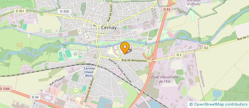 localisation de l'entreprise VIVRE AVEC PARKINSON  CERNAY