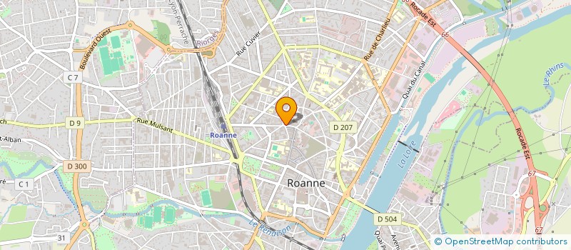 localisation de l'entreprise VIVRE BIO EN ROANNAIS  ROANNE