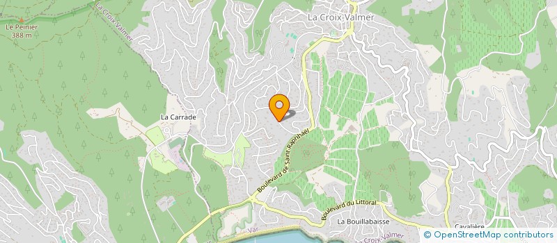 localisation de l'entreprise VIVRE DANS LA PRESQU ILE DE SAINT TROPEZ  LA CROIX-VALMER