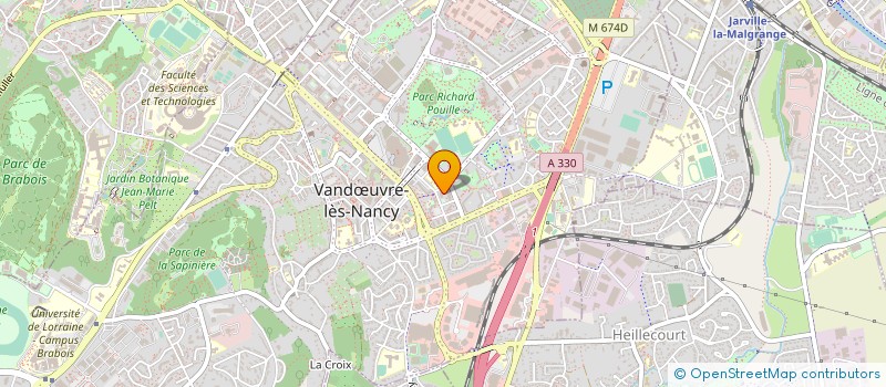 localisation de l'entreprise VIVRE DANS LA VILLE à VANDŒUVRE-LES-NANCY