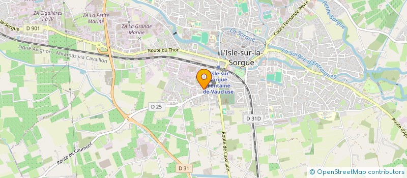 localisation de l'entreprise VIVRE DOUL'HEUREUX AU QUOTIDIEN à L'ISLE-SUR-LA-SORGUE