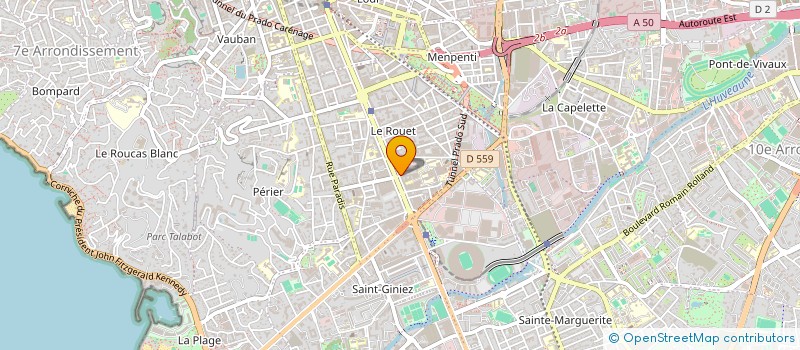 localisation de l'entreprise VIVRE ECO à MARSEILLE