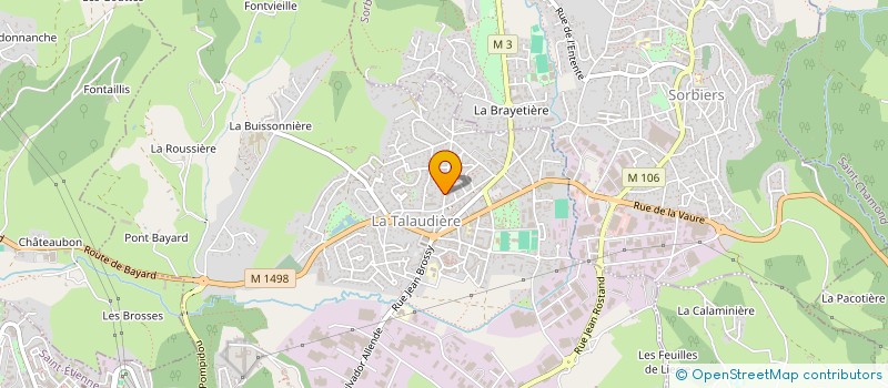 localisation de l'entreprise VIVRE EN ACCORD  LA TALAUDIERE