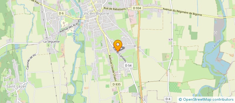 localisation de l'entreprise VIVRE EN EQUI' LIBRE à VIC-EN-BIGORRE