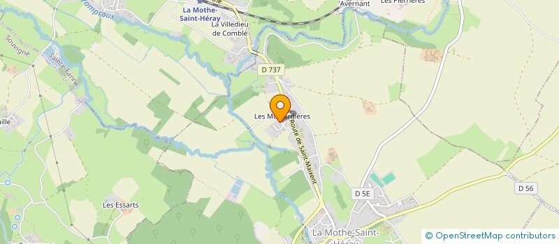 localisation de l'entreprise VIVRE EN FAMILLE  LA MOTHE-SAINT-HERAY