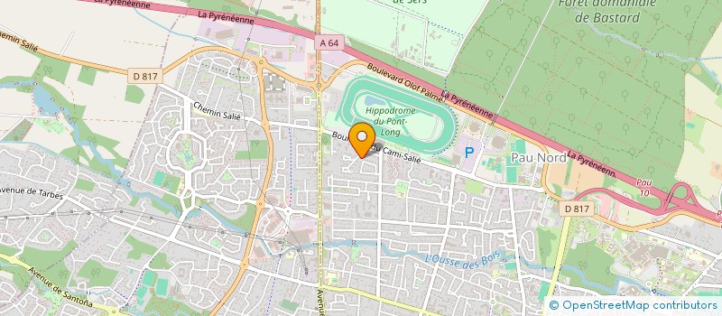 localisation de l'entreprise VIVRE EN FORMES à PAU