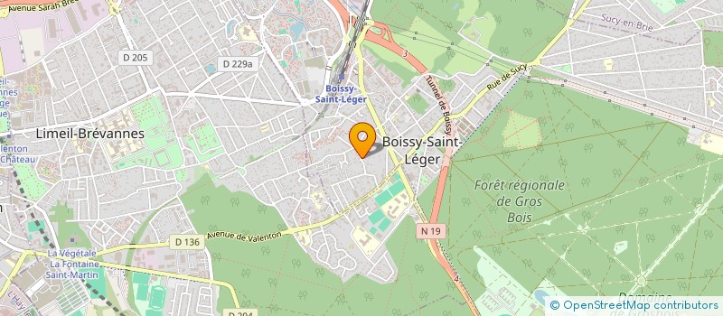 localisation de l'entreprise VIVRE EN HARMONIE à BOISSY-SAINT-LEGER