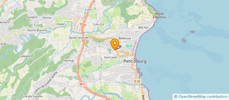 localisation de l'entreprise VIVRE EN NATURE  PETIT-BOURG