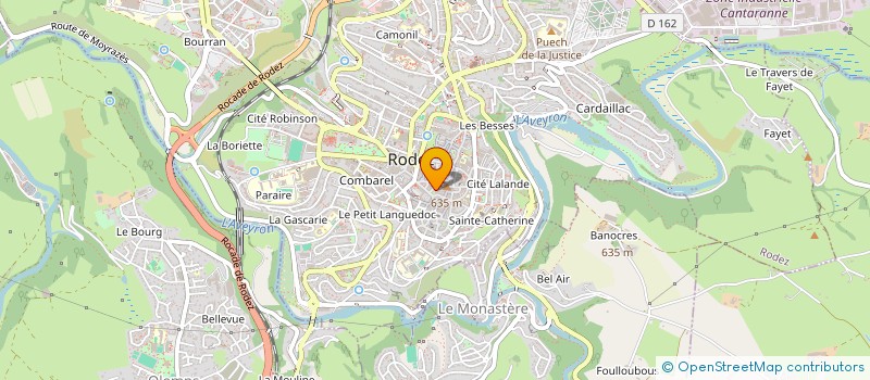 localisation de l'entreprise VIVRE EN ROUERGUE à RODEZ