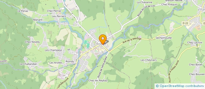 localisation de l'entreprise VIVRE EN VALLEE VERTE à BOEGE