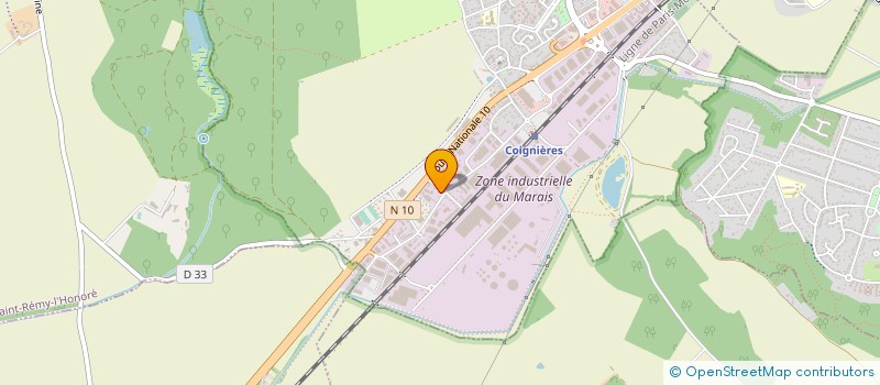 localisation de l'entreprise VIVRE EN VERANDA  COIGNIERES