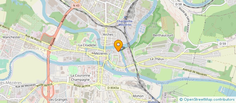 localisation de l'entreprise VIVRE EN VILLE  CHARLEVILLE-MEZIERES