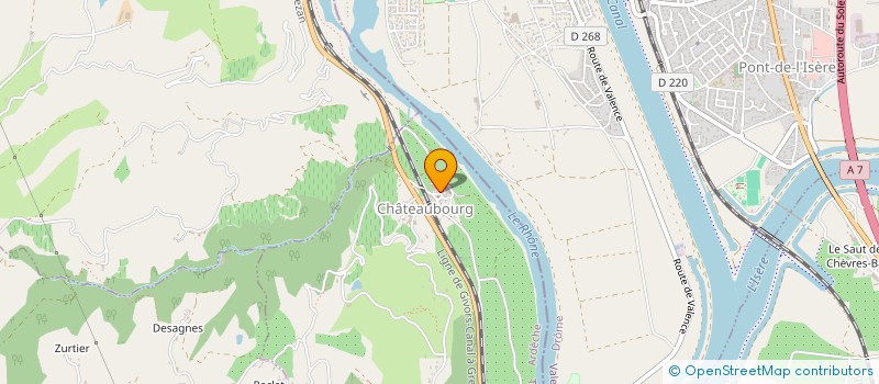 localisation de l'entreprise VIVRE EN VIVARAIS  CHATEAUBOURG