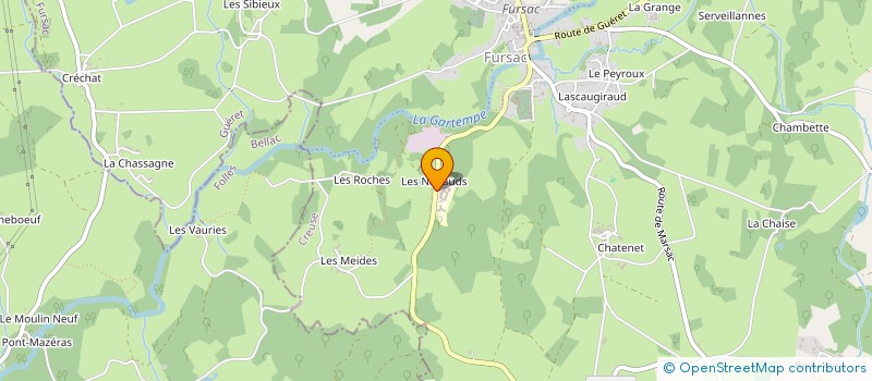 localisation de l'entreprise VIVRE ENSEMBLE à FURSAC