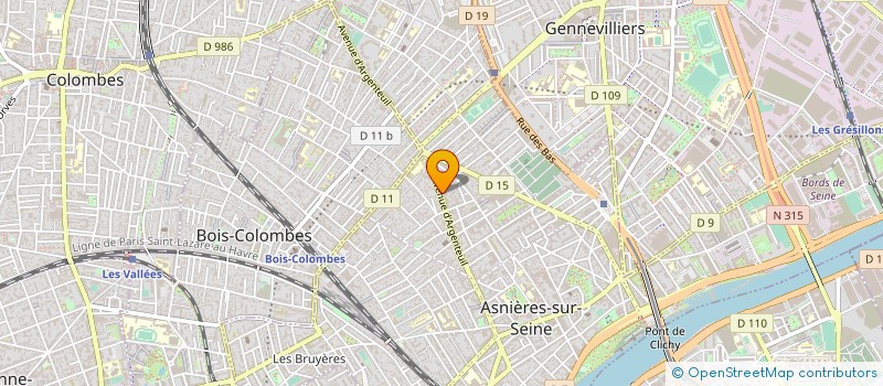 localisation de l'entreprise VIVRE ENSEMBLE 92  ASNIERES-SUR-SEINE