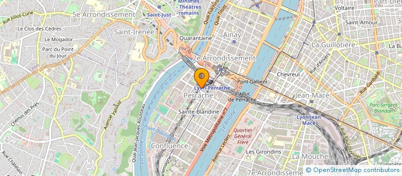 localisation de l'entreprise VIVRE ENSEMBLE A PERRACHE CONFLUENT à LYON