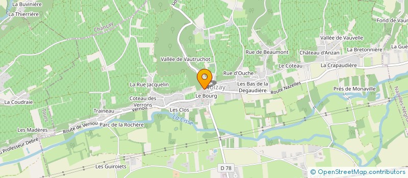 localisation de l'entreprise VIVRE ENSEMBLE A VOUVRAY  VOUVRAY