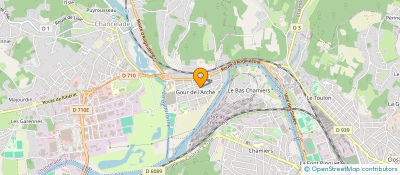 localisation de l'entreprise VIVRE ENSEMBLE AU GOUR DE L'ARCHE-VEGA  PERIGUEUX