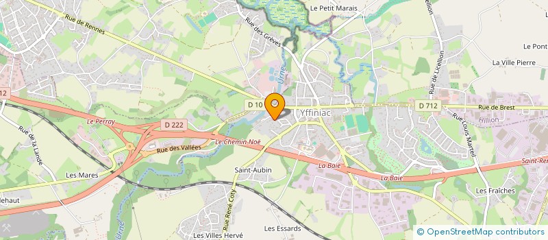 localisation de l'entreprise VIVRE ENSEMBLE EN ARMOR  YFFINIAC