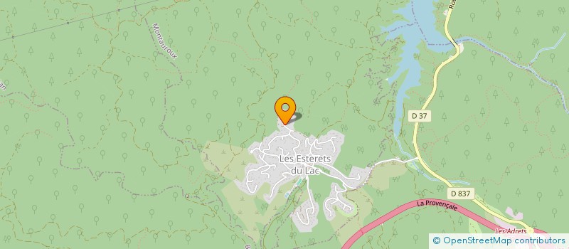 localisation de l'entreprise VIVRE ET AGIR AUX ESTERETS DU LAC  MONTAUROUX