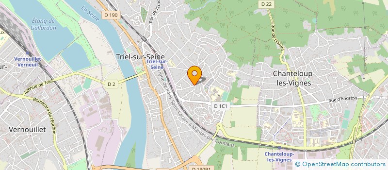 localisation de l'entreprise VIVRE ET L ECRIRE EN YVELINES  TRIEL-SUR-SEINE