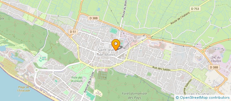 localisation de l'entreprise VIVRE ET LAISSER VIVRE à SAINT-JEAN-DE-MONTS
