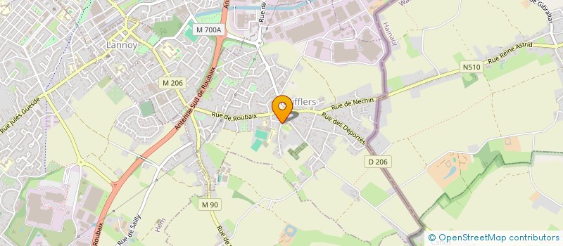 localisation de l'entreprise VIVRE ET LIRE A TOUFFLERS  TOUFFLERS