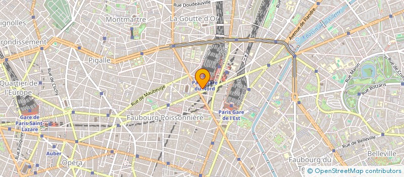 localisation de l'entreprise VIVRE GARES DU NORD & EST  PARIS