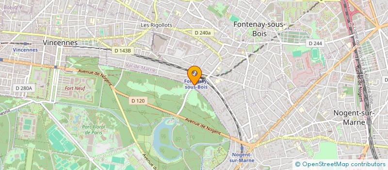 localisation de l'entreprise VIVRE HEALTHY à FONTENAY SOUS BOIS