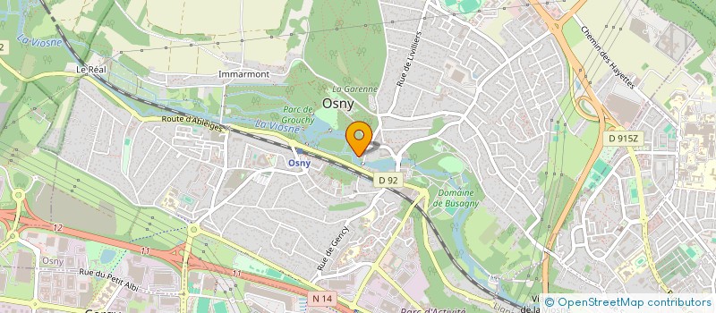 localisation de l'entreprise VIVRE III  OSNY