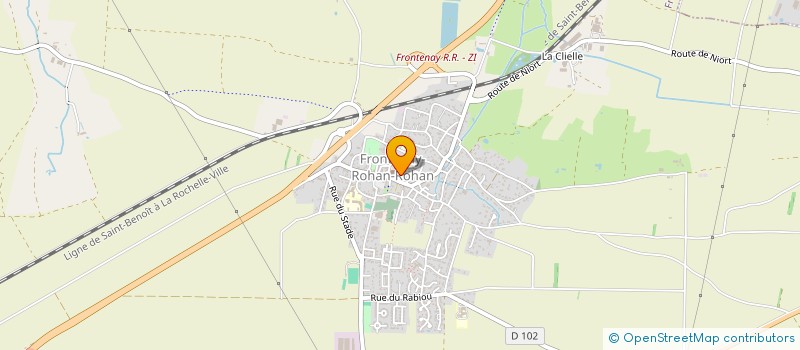 localisation de l'entreprise VIVRE L'HISTOIRE EN DEUX SEVRES  FRONTENAY-ROHAN-ROHAN