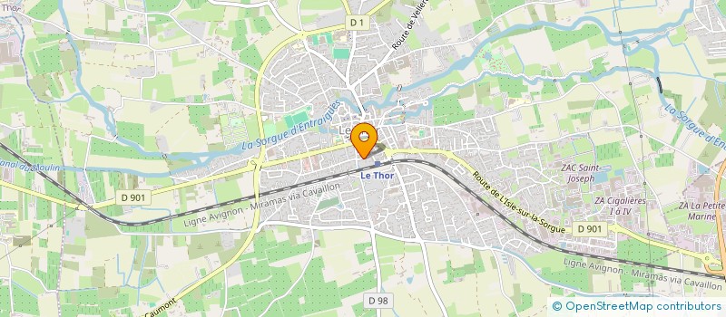 localisation de l'entreprise VIVRE LA VIE - UNE PAUSE VERS LA SANTE  LE THOR