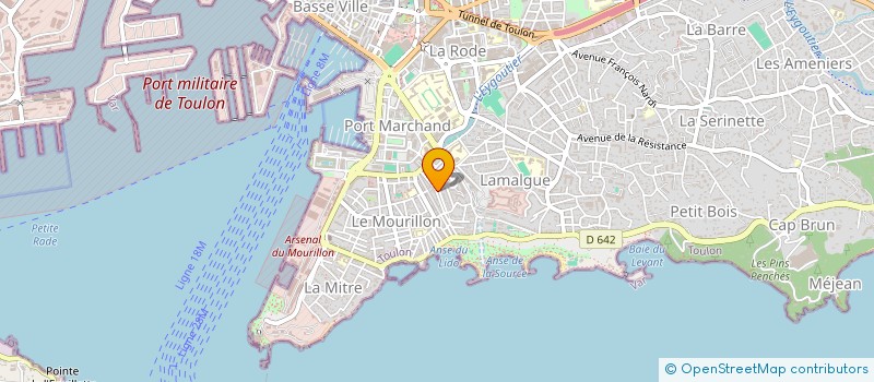 localisation de l'entreprise VIVRE LE SUD  TOULON