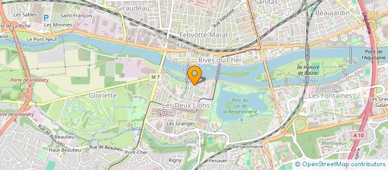 localisation de l'entreprise VIVRE LES 2 LIONS à TOURS