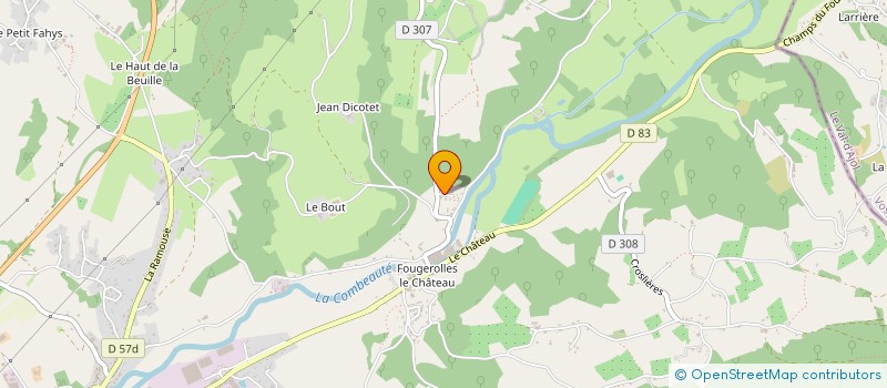 localisation de l'entreprise VIVRE MIEUX  FOUGEROLLES-SAINT-VALBERT