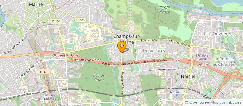 localisation de l'entreprise VIVRE MIEUX A CHAMPS  CHAMPS-SUR-MARNE