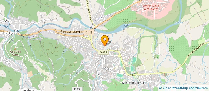 localisation de l'entreprise VIVRE MIEUX AVEC VOTRE HANDICAP à CERET