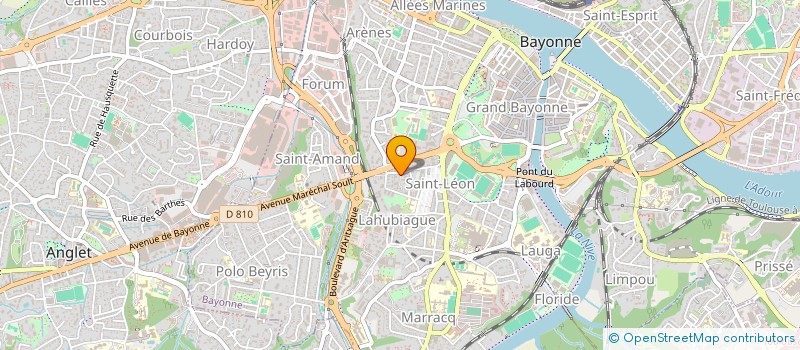 localisation de l'entreprise VIVRE SON DEUIL EN AQUITAINE à BAYONNE