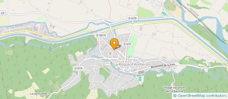 localisation de l'entreprise VIVRE SON JARDIN à LA ROQUE-D'ANTHERON