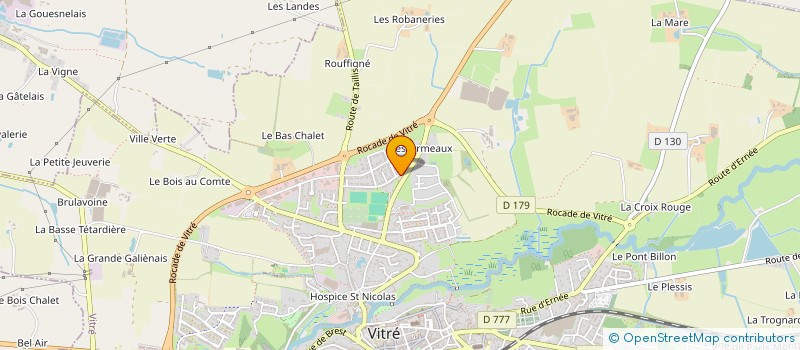 localisation de l'entreprise VIVRE SOUTENIR AGIR  VITRE