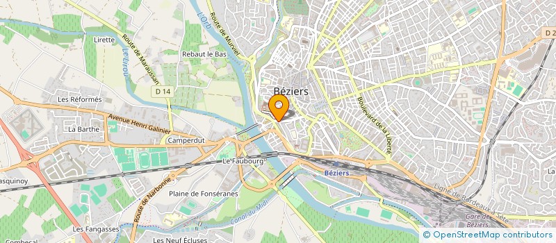 localisation de l'entreprise VIVRE TOUS ENSEMBLE  BEZIERS