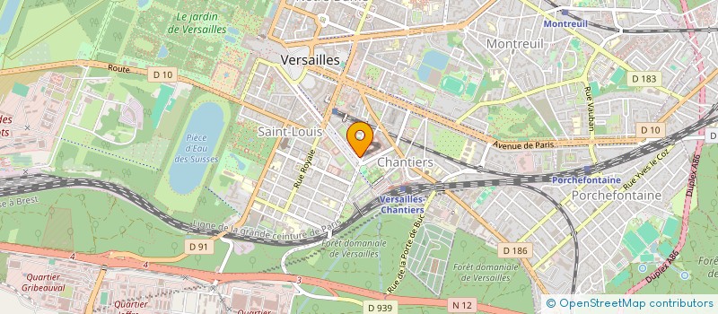 localisation de l'entreprise VIVRE VERSAILLES CHANTIERS à VERSAILLES