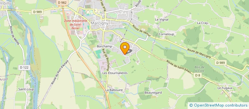 localisation de l'entreprise VIVRECO VERGA  MARCIGNY