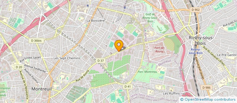 localisation de l'entreprise VIVRECOLOGIS à MONTREUIL