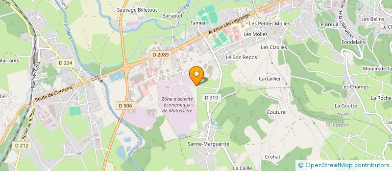 localisation de l'entreprise VIZA OUTILLAGE DE PRECISION à THIERS