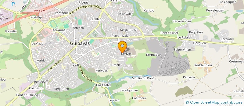 localisation de l'entreprise VIZAC  GUIPAVAS