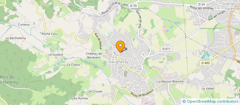 localisation de l'entreprise VIZECO  VAUGNERAY