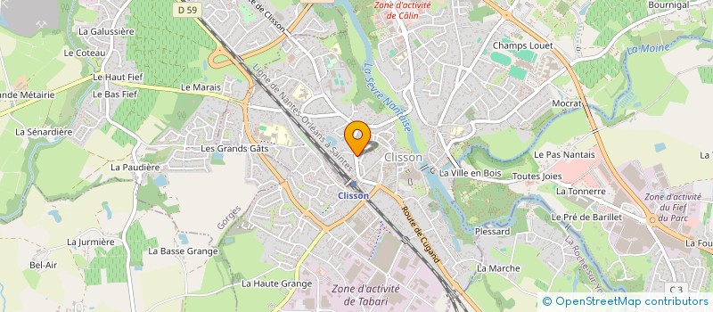 localisation de l'entreprise VIZEN  CLISSON