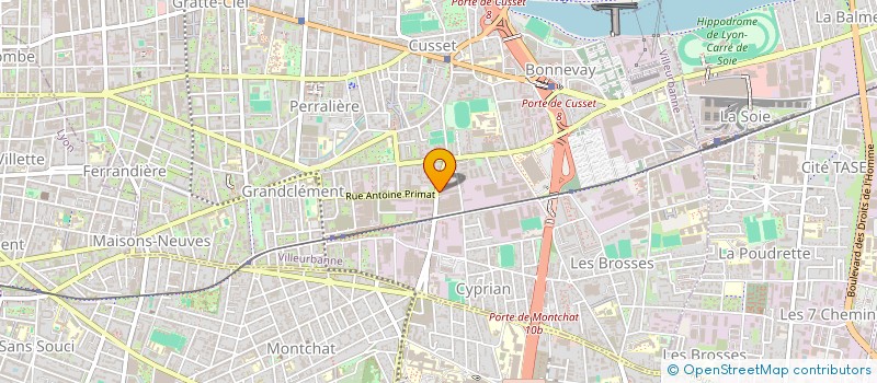localisation de l'entreprise VIZEO à VILLEURBANNE